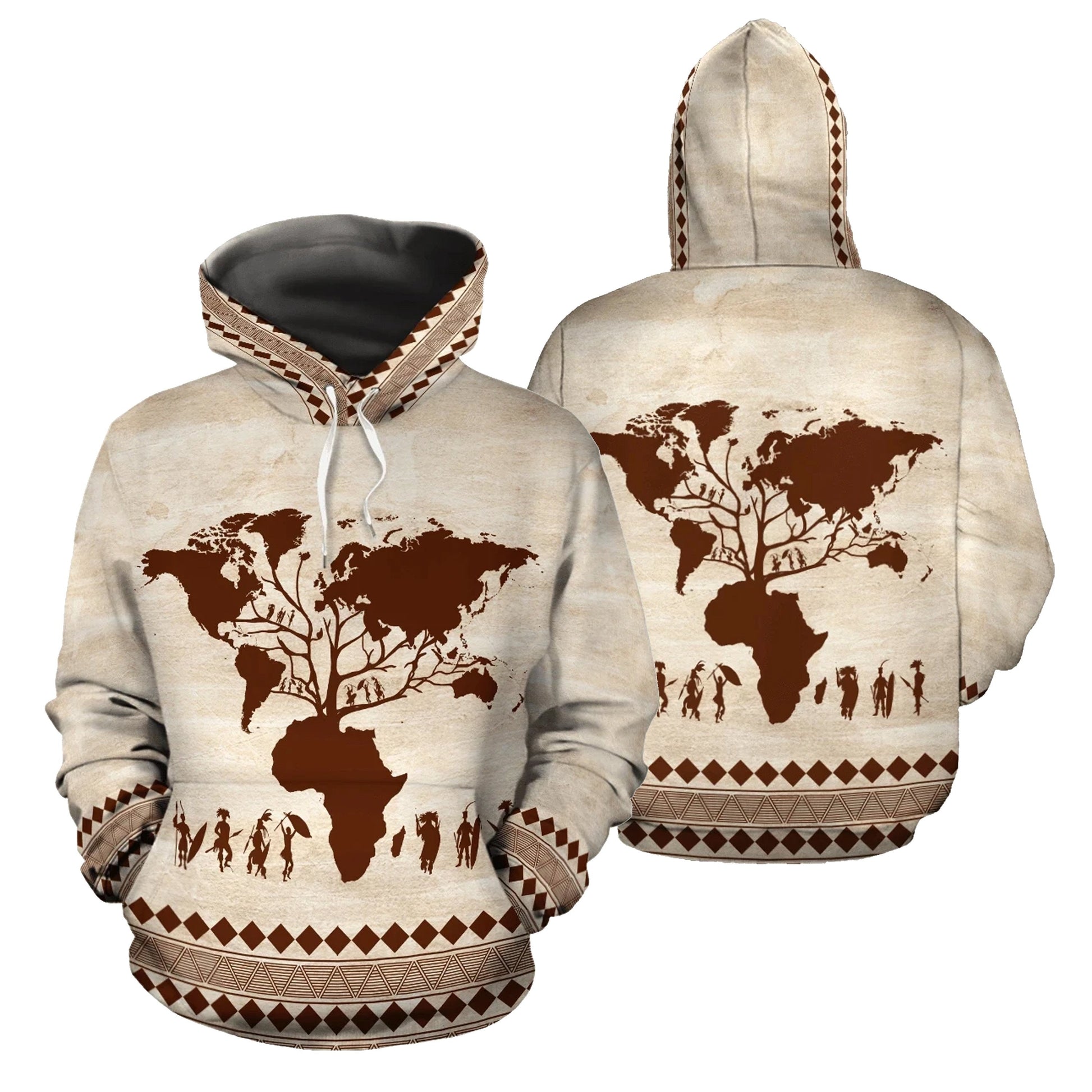 African Hoodie - Root Africa Hoodie - Amaze Style™-ALL OVER PRINT HOODIES (A)