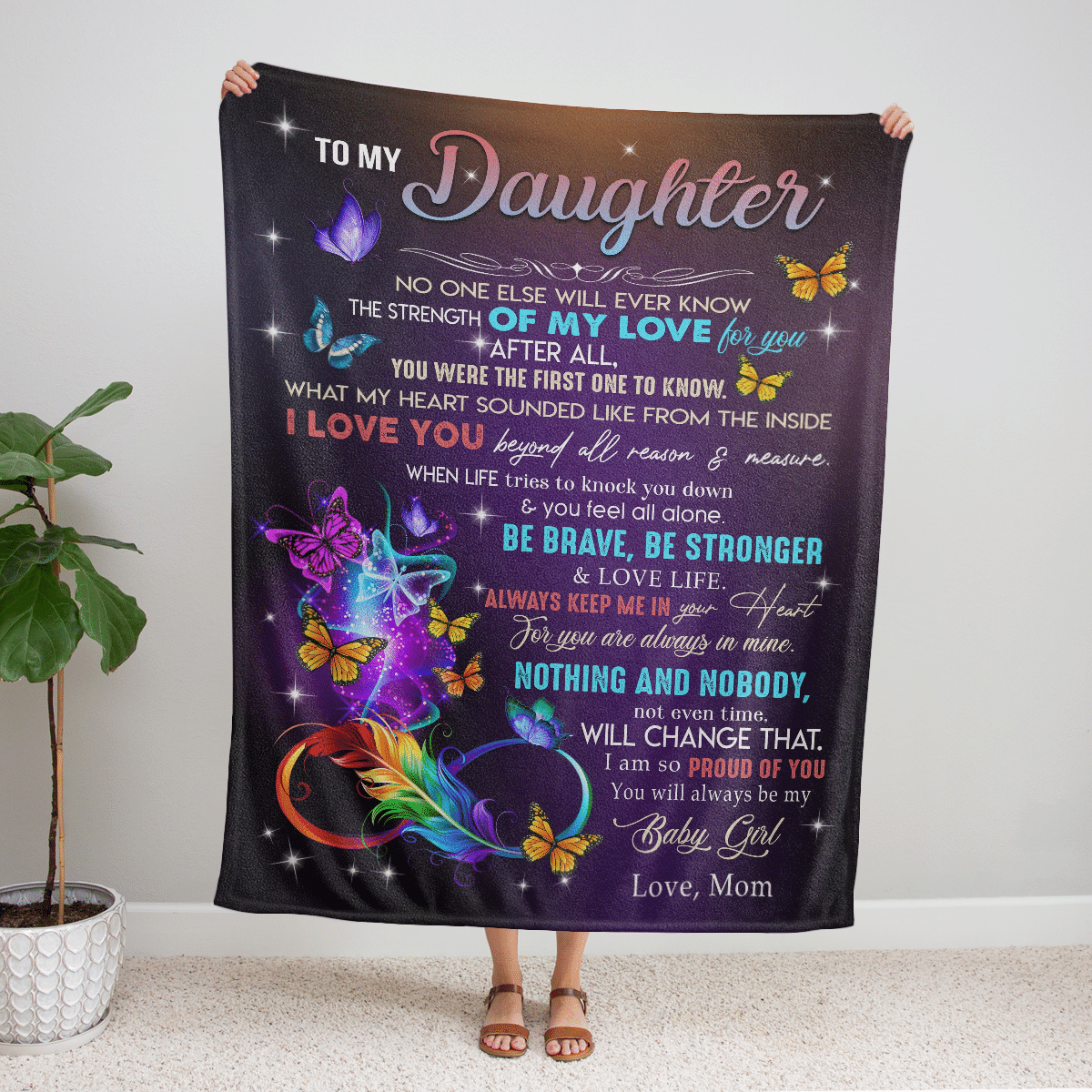 To My Daughter - Premium Blanket