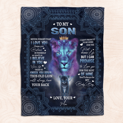To My Son - Premium Fleece Blanket