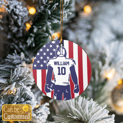 Personalized Ornament Football - FB06