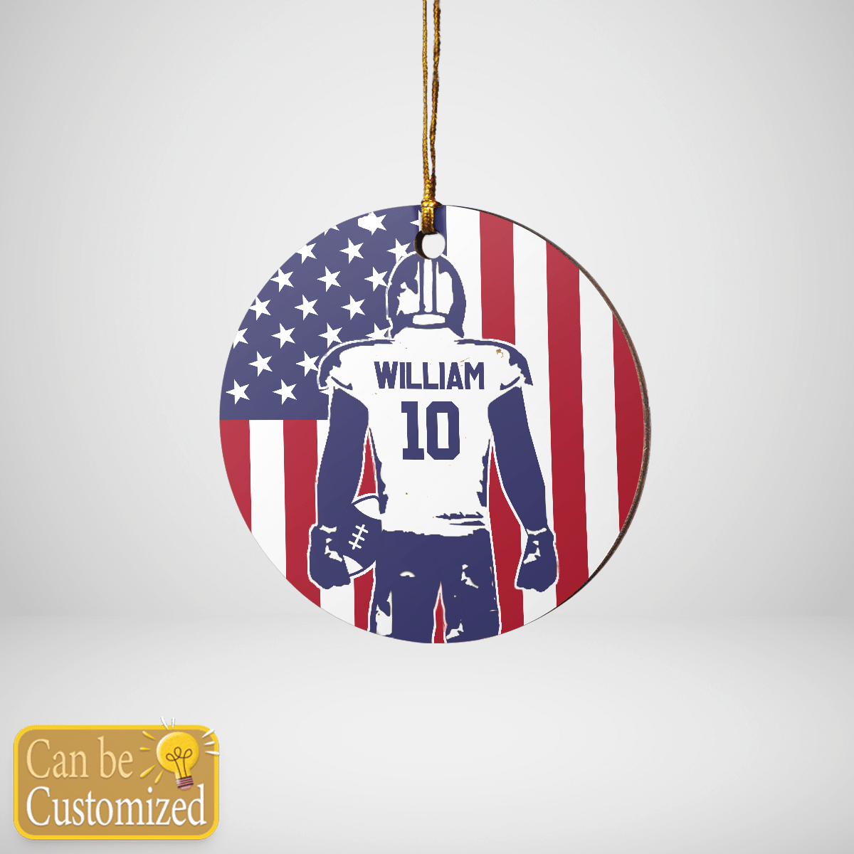 Personalized Ornament Football - FB06
