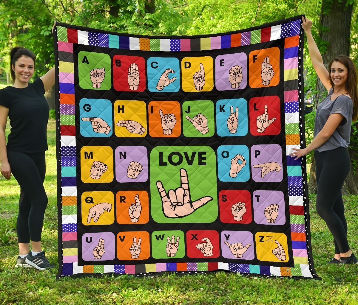Sign language Quilt