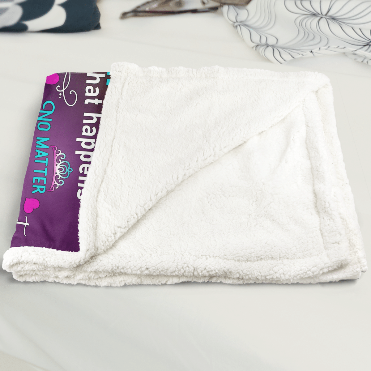 To My Daughter Butterfly Blanket