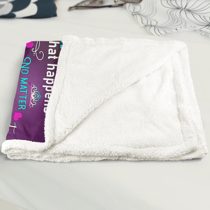 To My Daughter Butterfly Blanket