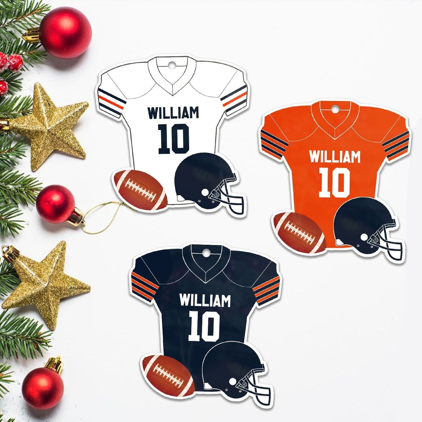 Personalized Ornament Football - FB02