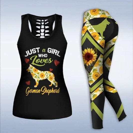 German Shepherd Combo Tank + Legging TA032018 - Amaze Style™-Apparel