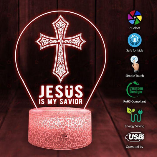 Jesus Is My Savior Led Night Light TA