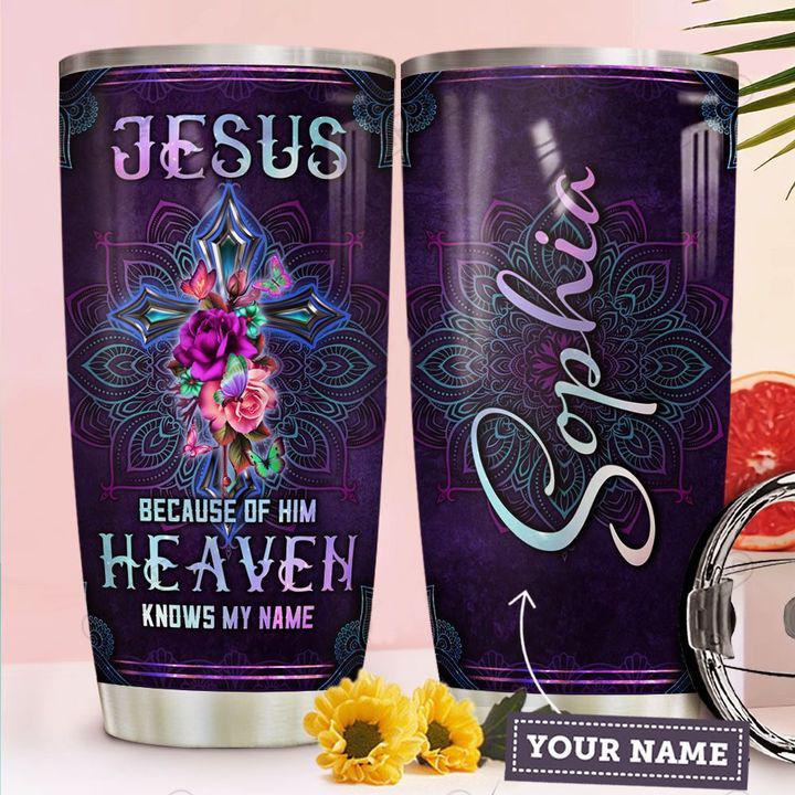Premium Jesus Bible Personalized 3D Tumbler LAM
