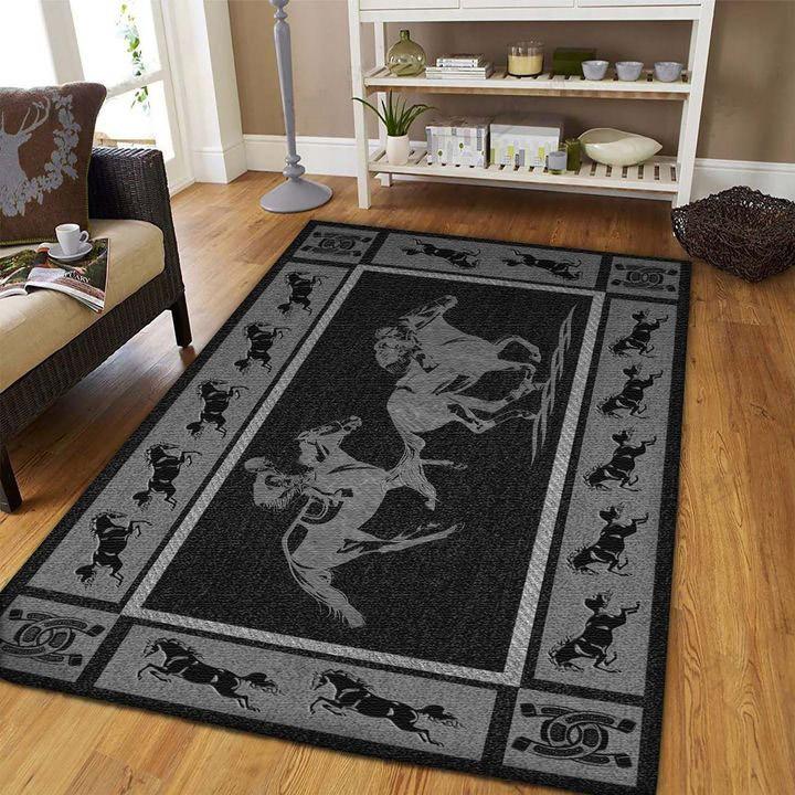Horse Racing 3D All Over Printed RUG