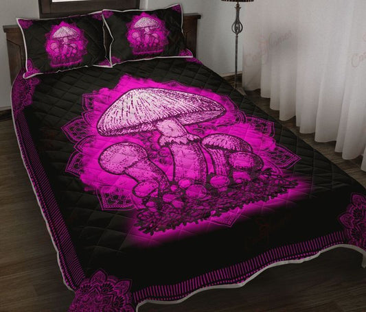 Mushroom Hippie Quilt Bedding Set