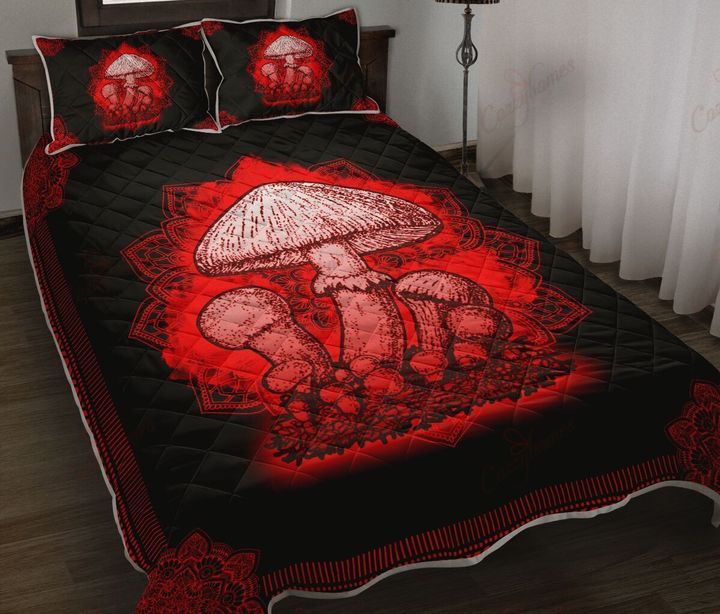 Mushroom Hippie Quilt Bedding Set