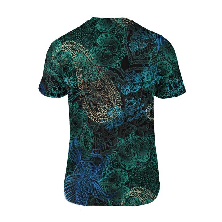 Japanese Kanagawa Sakura Koi Fish All Over 3D T Shirt