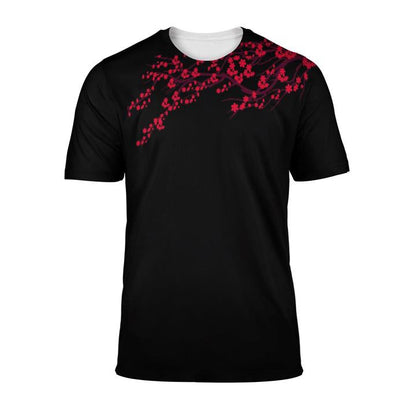 Japanese Sakura Kanagawa Koi Fish All Over 3D T Shirt