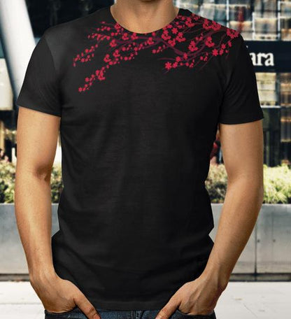 Japanese Sakura Kanagawa Koi Fish All Over 3D T Shirt
