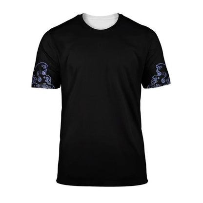 Japanese Kanagawa Sakura Koi Fish All Over 3D T Shirt