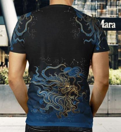 Japanese Demon Dragon All Over 3D T Shirt