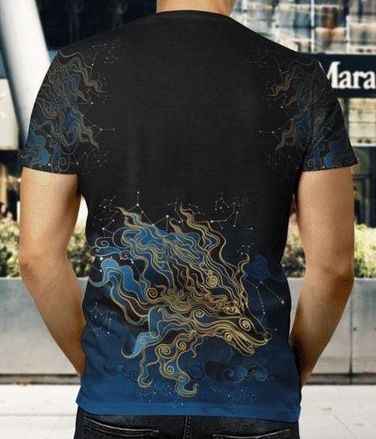 Japanese Fox Dragon All Over 3D T Shirt