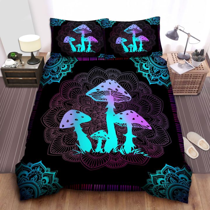 Hippie Mushroom 3D All Over Printed Bedding Set