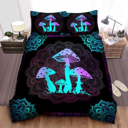 Hippie Mushroom 3D All Over Printed Bedding Set