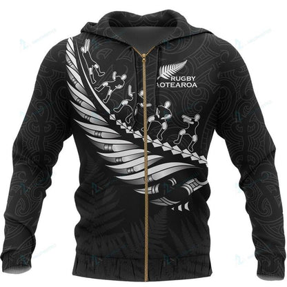 New Zealand Aotearoa Koru 3D All Over Printed Unisex Hoodie