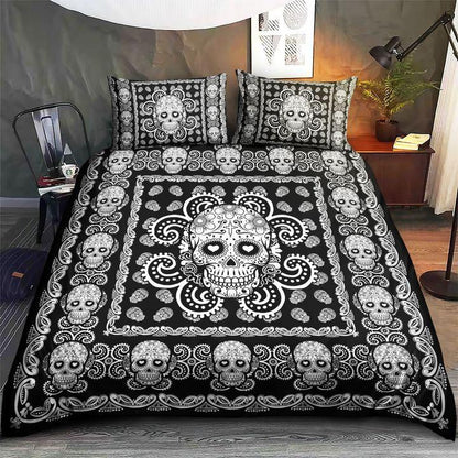 Sugar Skull Purple Pattern Premium Bedding Set DQB130721002