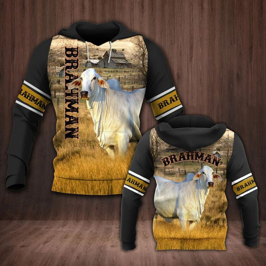 Cattle 3D All Over Printed Hoodie For Men And Women