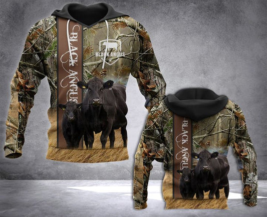 Cattle 3D All Over Printed Hoodie For Men And Women