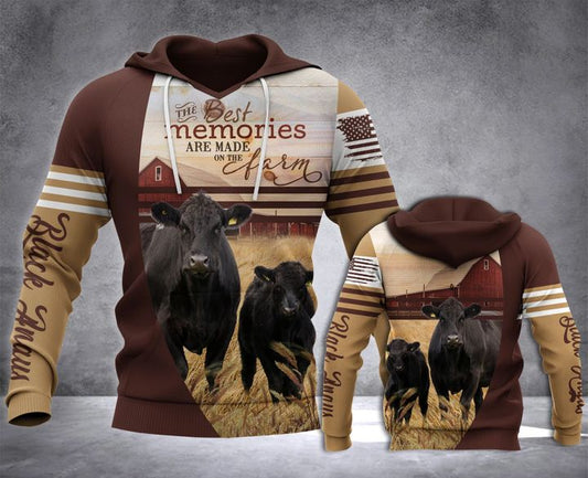 Cattle 3D All Over Printed Hoodie For Men And Women