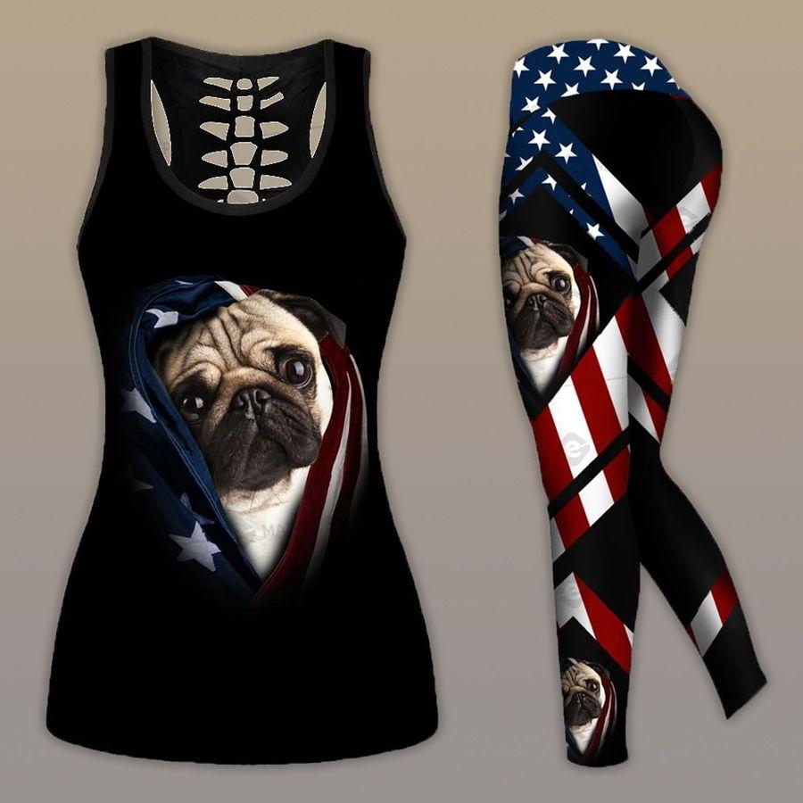 Pug Dog Combo Tank + Legging TA033005 - Amaze Style™-Apparel