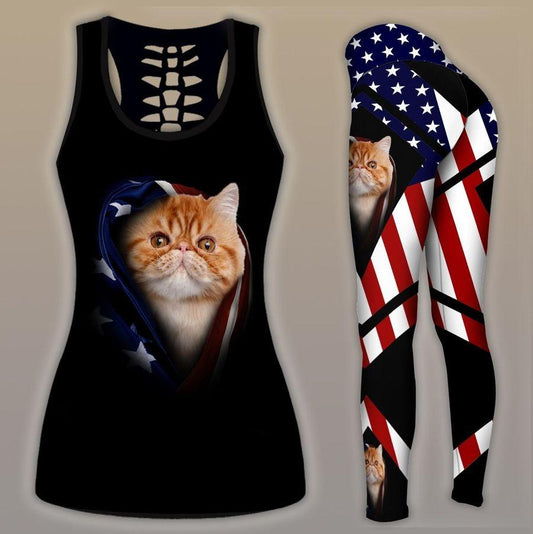 Persian Cat Combo Tank + Legging TA033105 - Amaze Style™-Apparel