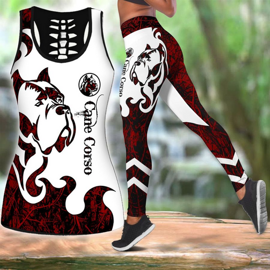 Cane Corso Dog Combo Legging + Tank by SUN SU190602