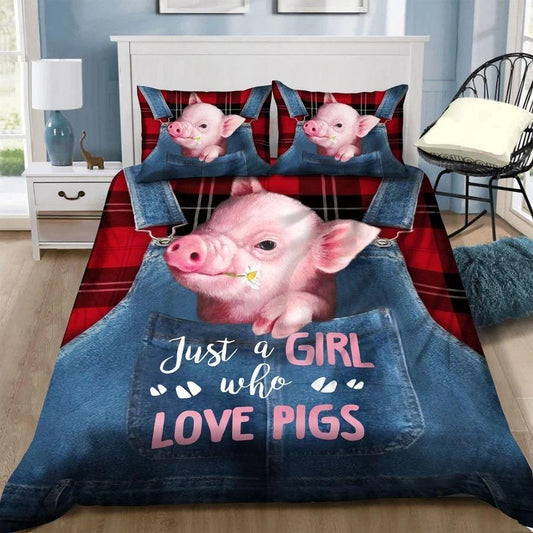 Just A Girl Who Love Pigs Bedding Set TA0720202