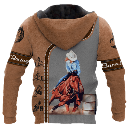 Barrel Racing Horse 3D All Over Printed Shirts For Men And Women TN