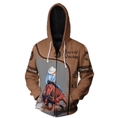 Barrel Racing Horse 3D All Over Printed Shirts For Men And Women TN