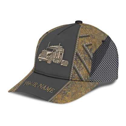 Customize name Trucker 3D Printed Cap