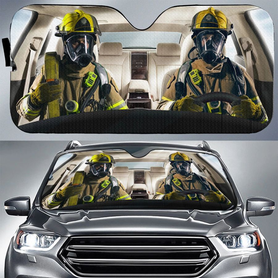 Firefigher Car Windshield Sunshades