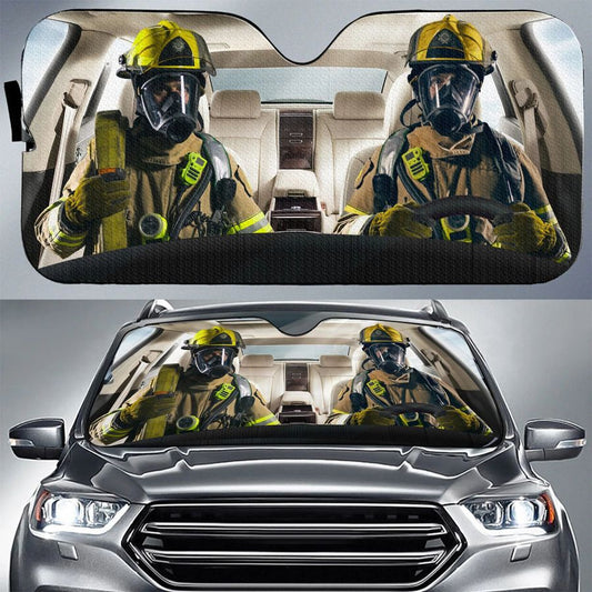 Firefigher Car Windshield Sunshades