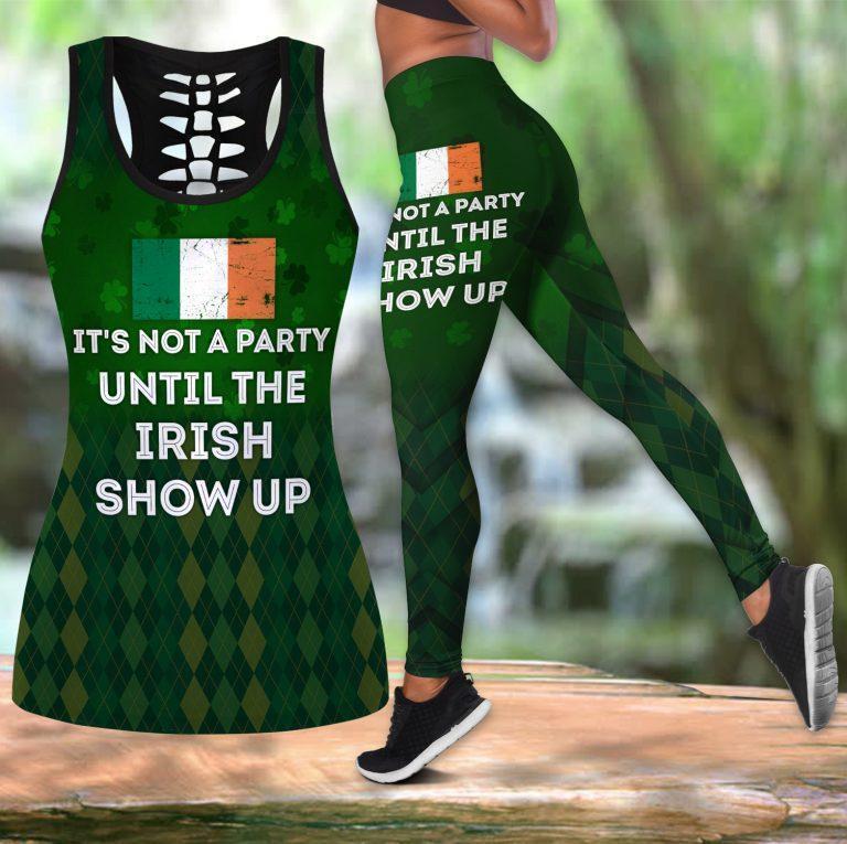Irish Combo Outfit Hollow Tank Top And Legging