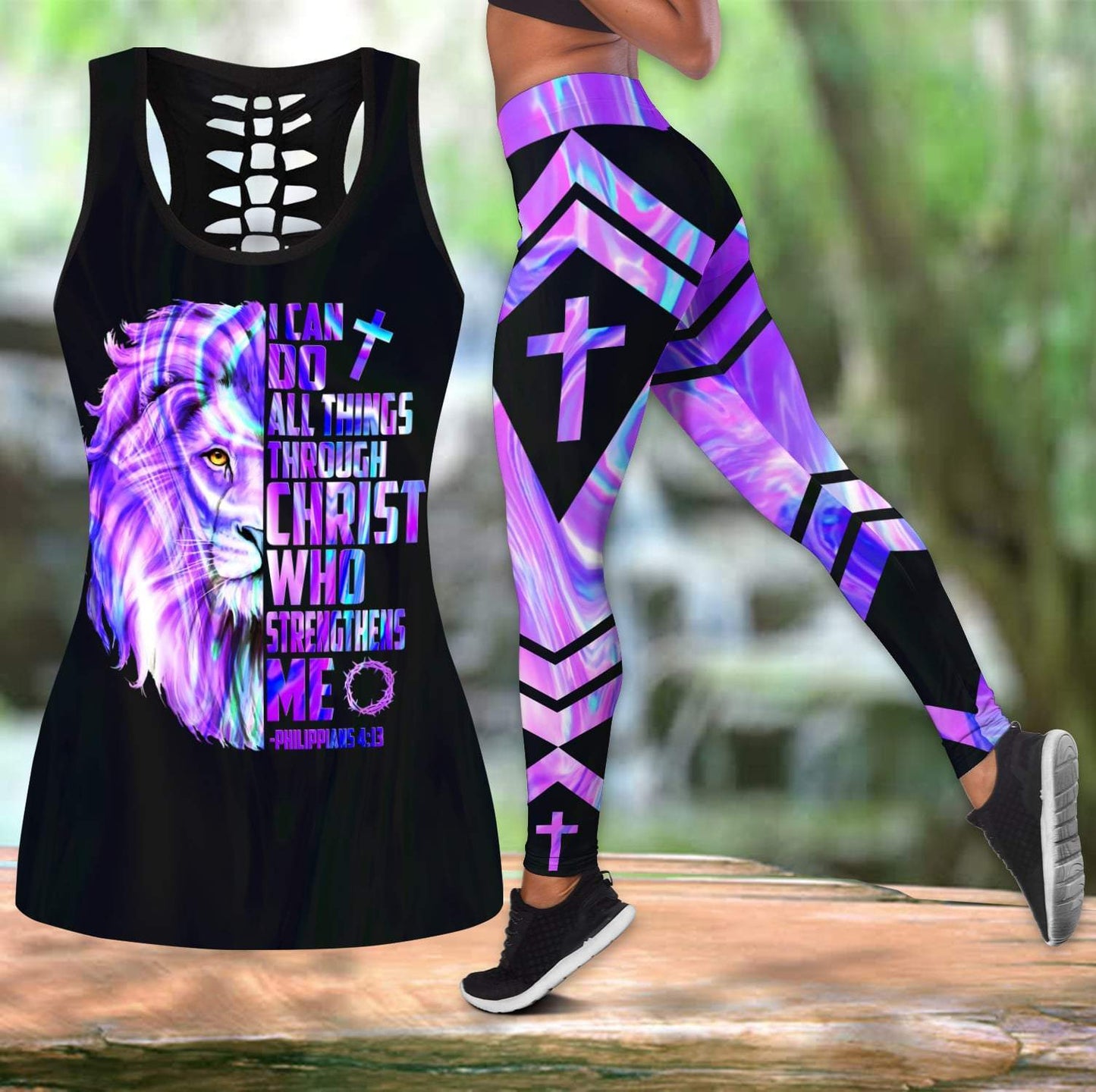 I Can Do All Things Through Christ Who Strengthen Me Combo Tank + Legging QB06272001