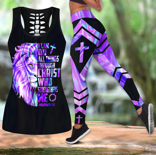 I Can Do All Things Through Christ Who Strengthen Me Combo Tank + Legging QB06272001