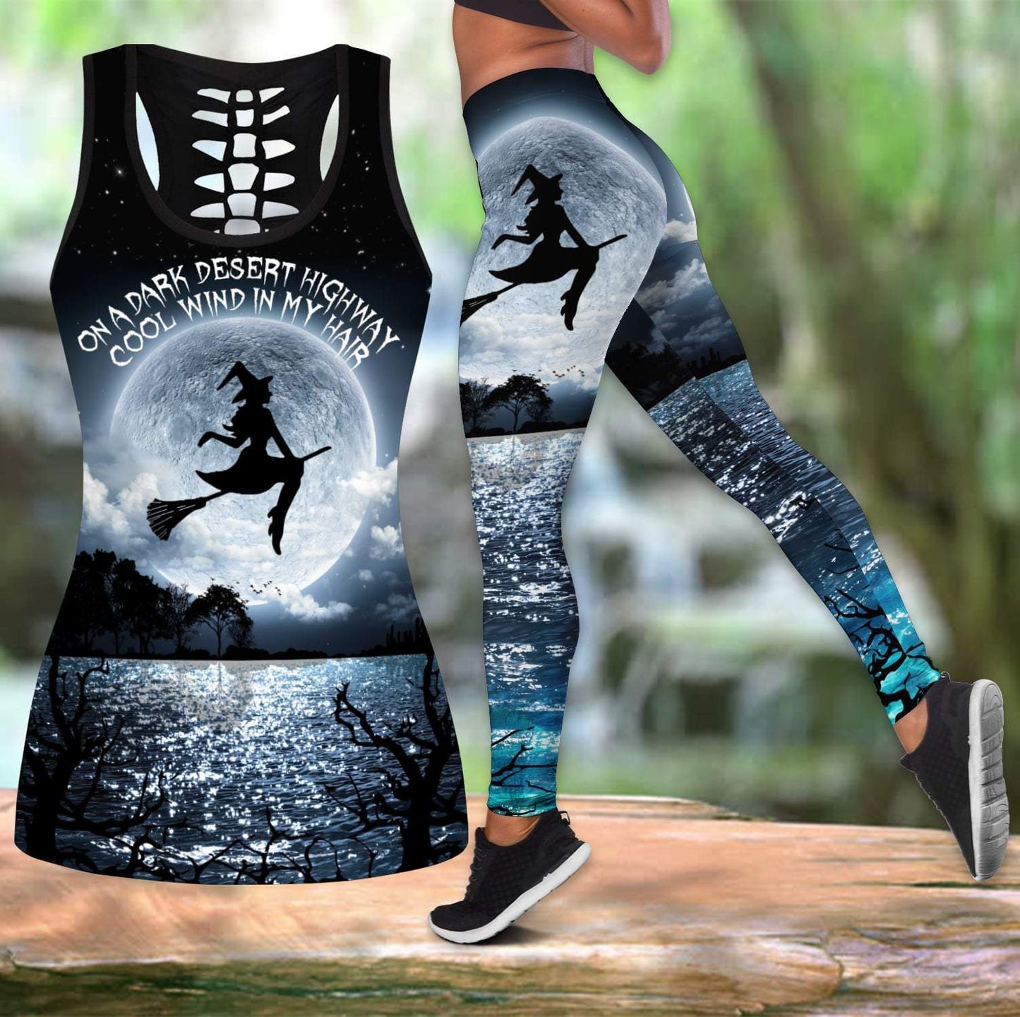 On A Dark Desert Highway Halloween Combo Tank + Legging DQB07282005