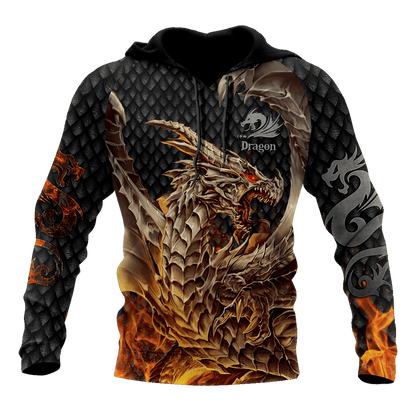 Premium Dragon All Over Printed Shirts For Men And Women MEI