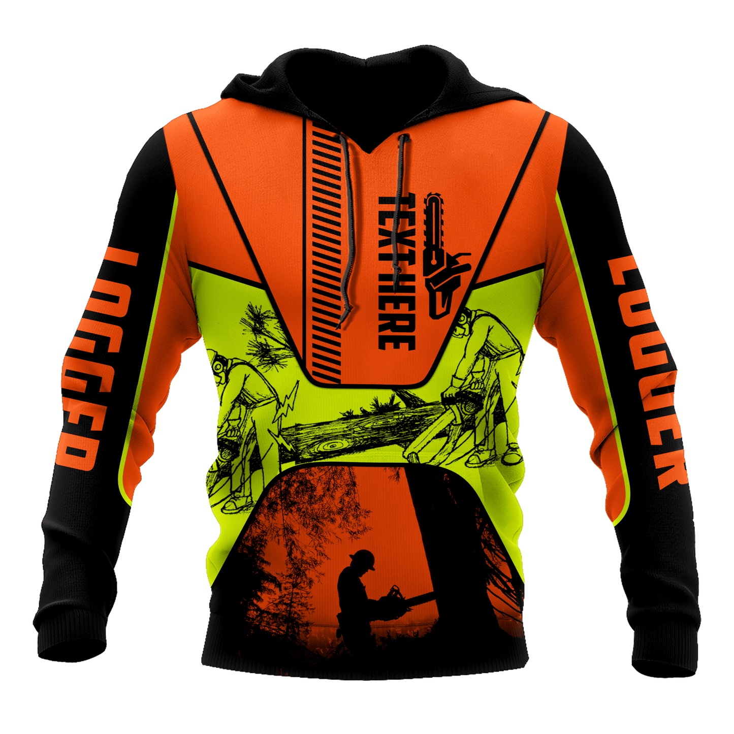Premium Chainsaw Logger Custom Name Unisex Shirts
