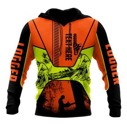Premium Chainsaw Logger Custom Name Unisex Shirts