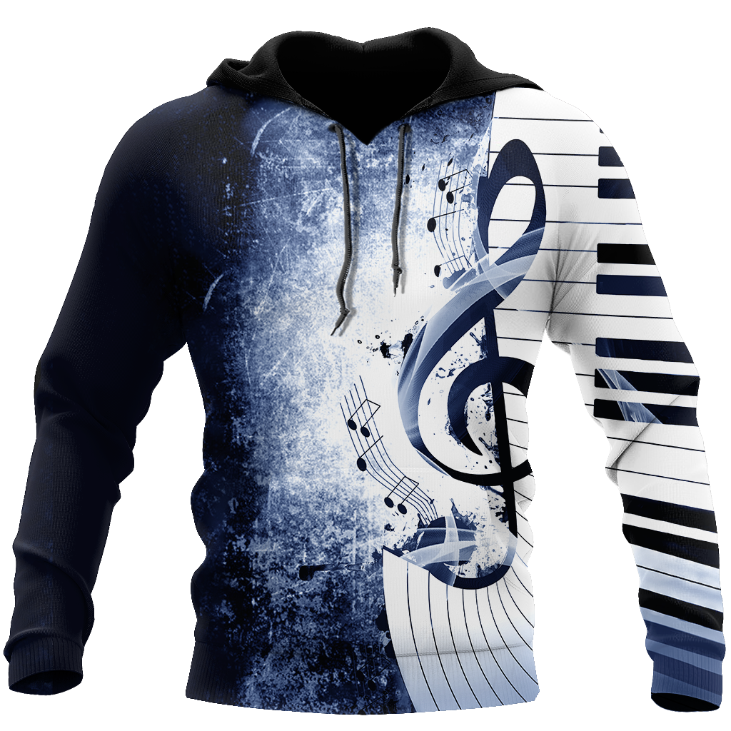 Music Notes Lady Loose 3D All Over Printes