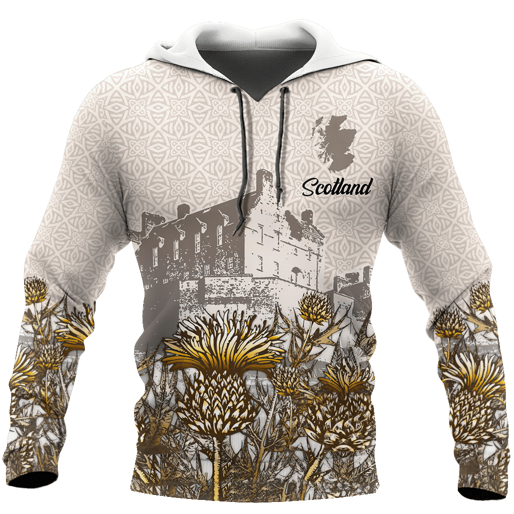 Hoodie Scotland Vintage Over Printed Hoodie TP
