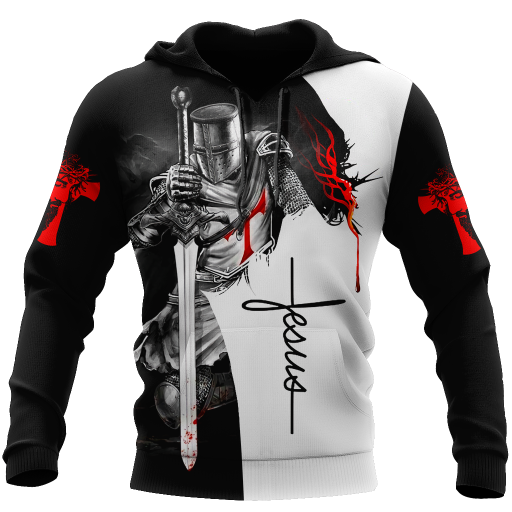 Knight of Christ Jesus 3D All Over Printed Shirts For Men and Women AM210401 - Amaze Style™-Apparel