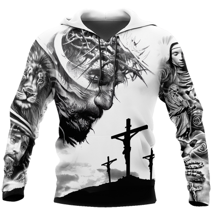 Premium Christian Jesus 3D All Over Printed Unisex Shirts - Amaze Style™-Apparel