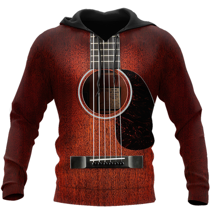 Wood Guitar 3D All Over Printes