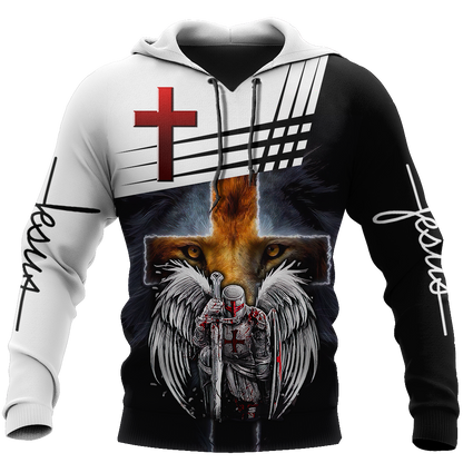 Knight of Christ Jesus 3D All Over Printed Shirts For Men and Women AM220402 - Amaze Style™-Apparel